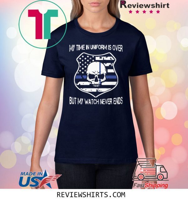 Official Retired Police Officer Tee Shirt Universal Orlando Stops Retired Florida