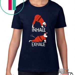 Santa Clause INHALE EXHALE Christmas T-Shirt