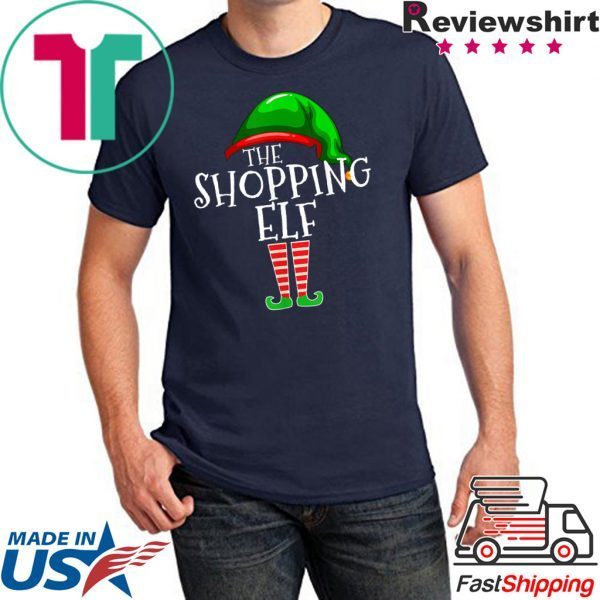 Shopping Elf Group Matching Family Christmas Gift Shopper T-Shirt