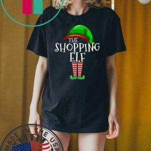 Shopping Elf Group Matching Family Christmas Gift Shopper T-Shirt