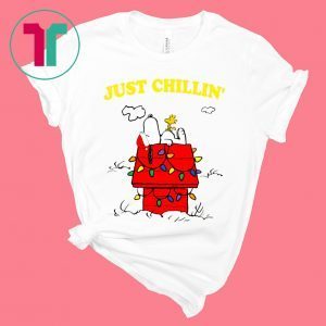 Snoopy Just Chillin Christmas Tee Shirt
