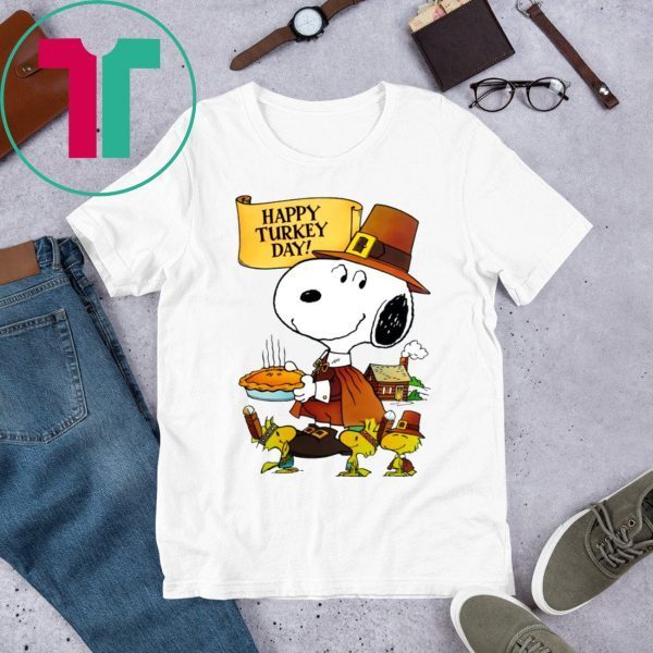 Snoopy Happy Turkey Day Tee Shirt