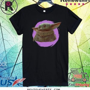 Star Wars Mandalorian Baby Yoda The Child Purple Ball Tee Shirt