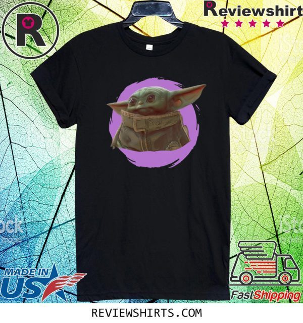 Star Wars Mandalorian Baby Yoda The Child Purple Ball Tee Shirt