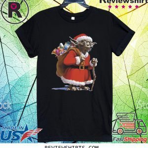 Star Wars Yoda Santa Claus Ugly Faux Christmas Tee Shirt