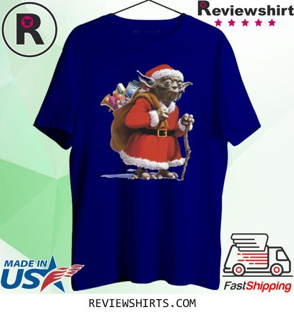 Star Wars Yoda Santa Claus Ugly Faux Christmas Tee Shirt