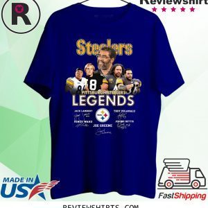 Steelers Pittsburgh Steelers legends signatures tee shirt