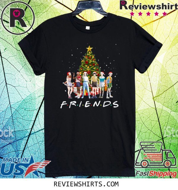 Stranger Things Characters Friends Christmas Tree T-Shirt