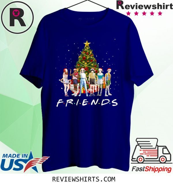 Stranger Things Characters Friends Christmas Tree T-Shirt
