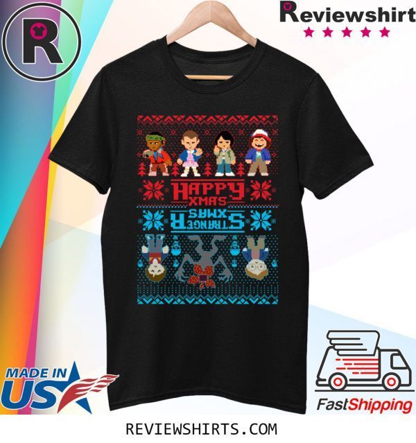 Stranger Xmas Stranger Things Ugly Christmas Tee Shirt