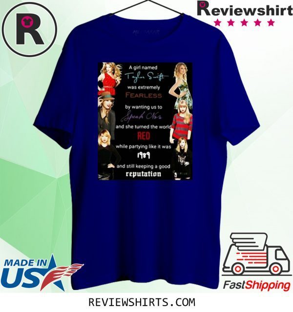 Taylor AMA Speak Now 1989 Red Fearless Tee Shirt