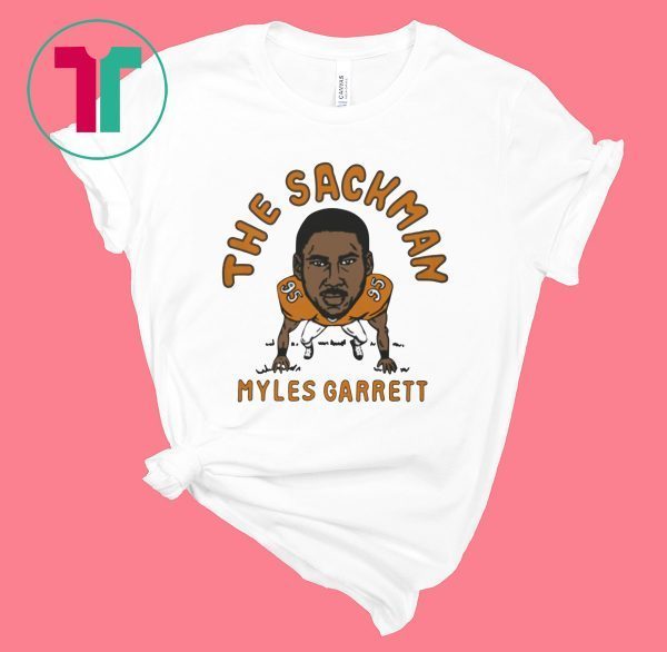 The Sackman Myles Garrett Shirt Cleveland Football Player Shirt