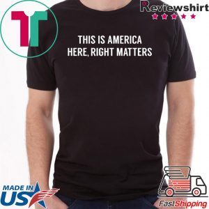 Alexander Vindman Tees This is America Here, Right Matters T-Shirt