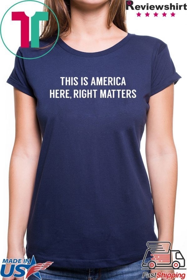 Alexander Vindman Tees This is America Here, Right Matters T-Shirt