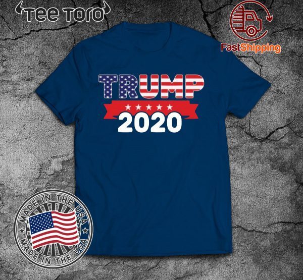 Donald Trump For President 2020 American Flag Pro Trump T-Shirt