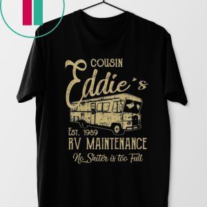 Vintage Eddie's RV Maintenance Funny Christmas T-Shirt