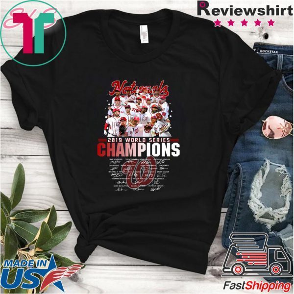 Washington Nationals World Series 2019 Champions Signature Shirt