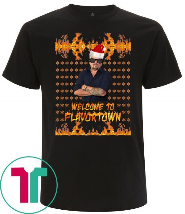 Welcome to Flavortown Guy Fieri Ugly Christmas T-Shirt
