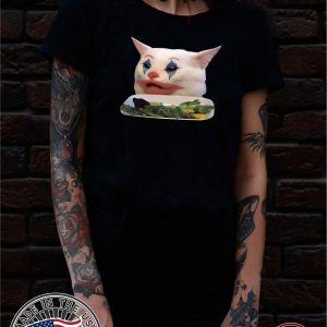 Yelling Woman Cat Joker t-shirts