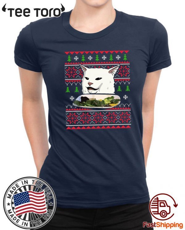 Yelling at a Cat Meme Ugly Christmas 2020 T-Shirt
