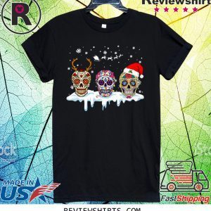 christmas sugar skull t-shirt
