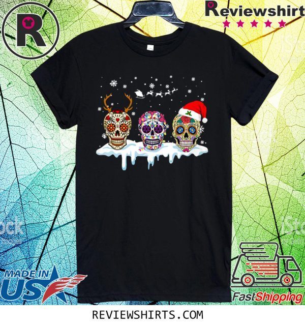 christmas sugar skull t-shirt