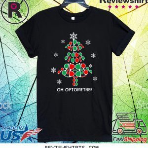 oh optometree christmas tree tee shirt