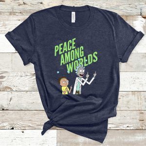 rick and morty peace among worlds tee shirt