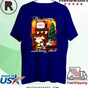 this is my hallmark christmas movies watching shirt charlie brown and snoopy tee shirt