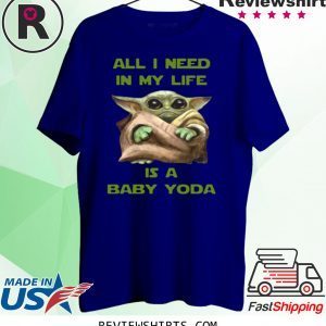 All I Need In My Life Is A Baby Yoda Christmas T-Shirt