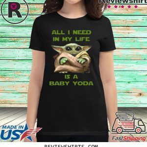 All I Need In My Life Is A Baby Yoda Christmas T-Shirt