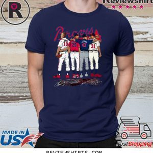 Atlanta Braves Jones Smoltz Glavine Maddux Signatures T-Shirt