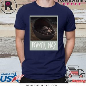 BABY YODA MANDALORIAN POWER NAP TEE SHIRT