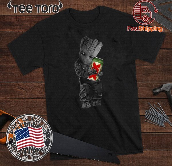 Baby Groot Hug Dos Equis Beer Limited Edition T-Shirt