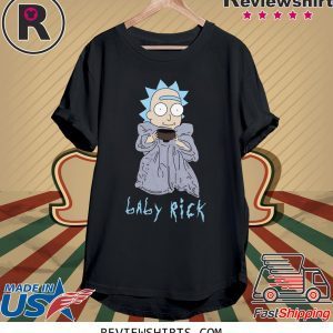 Baby Rick Sanchez Baby Yoda T-Shirt