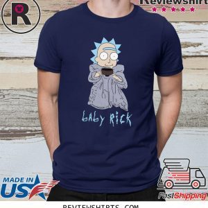 Baby Rick Sanchez Baby Yoda T-Shirt