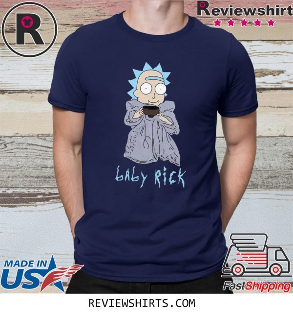 Baby Rick Sanchez Baby Yoda T-Shirt