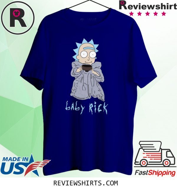 Baby Rick Sanchez Baby Yoda T-Shirt