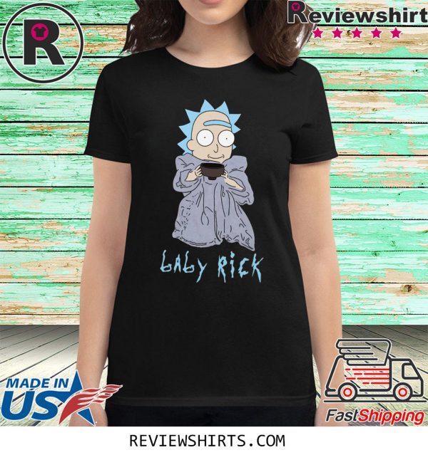 Baby Rick Sanchez Baby Yoda T-Shirt