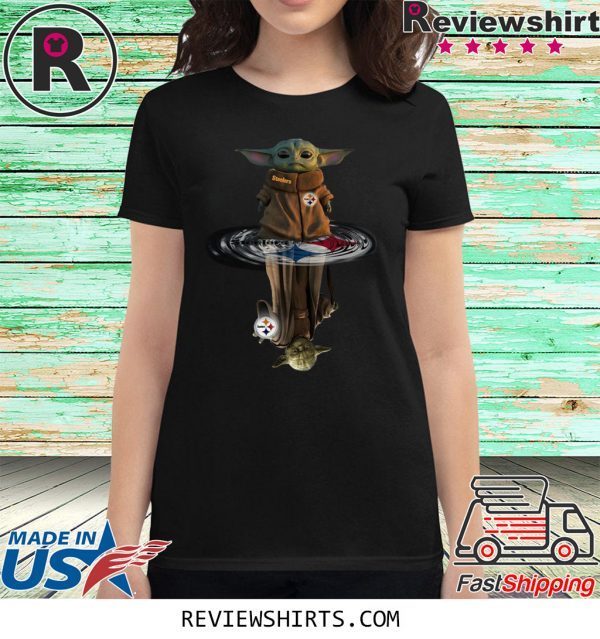 Baby Yoda And Master Yoda Pittsburgh Steelers Water Reflection T-Shirt