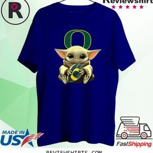 Baby Yoda And Oregon Football T-Shirt