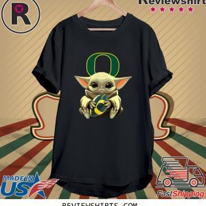 Baby Yoda And Oregon Football T-Shirt