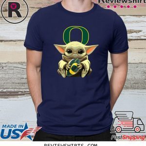 Baby Yoda And Oregon Football T-Shirt