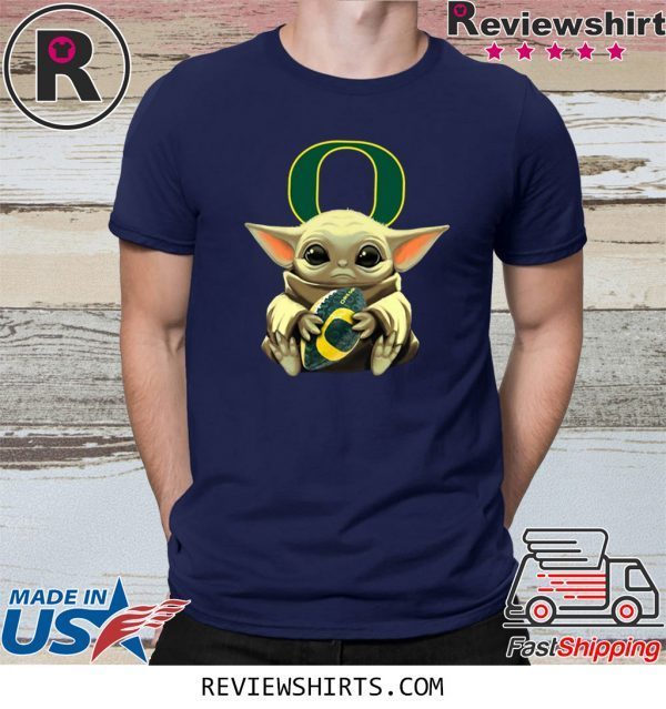 Baby Yoda And Oregon Football T-Shirt