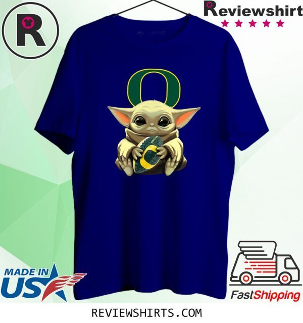 Baby Yoda And Oregon Football T-Shirt