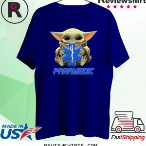 Baby Yoda And Paramedic Logo T-Shirt