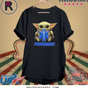 Baby Yoda And Paramedic Logo T-Shirt