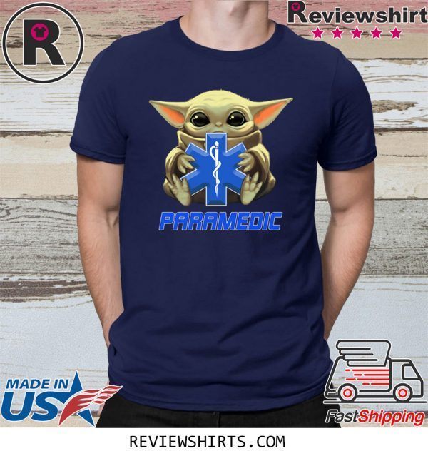 Baby Yoda And Paramedic Logo T-Shirt