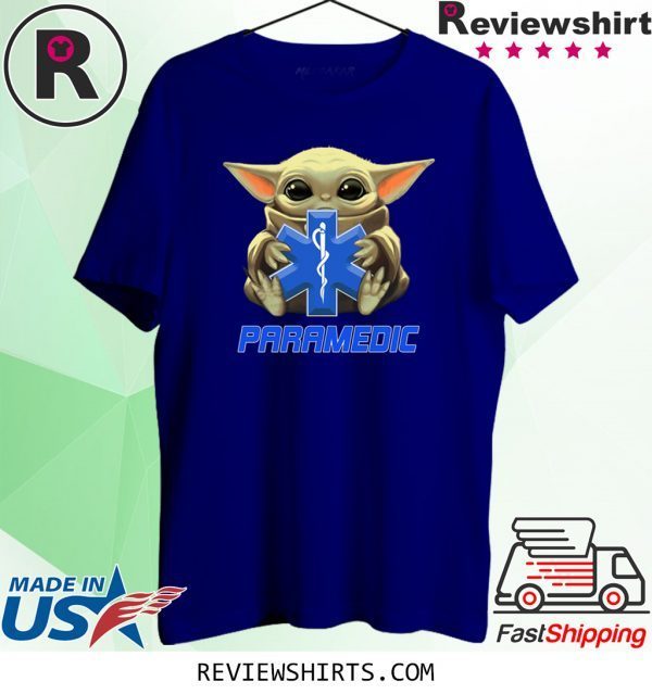 Baby Yoda And Paramedic Logo T-Shirt