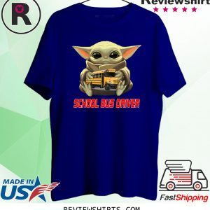 Baby Yoda And School Bus Driver T-Shirt